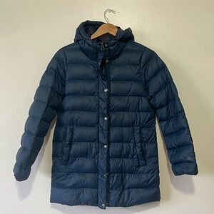 Eddie Bauer Navy Blue Premium Down Puffer Jacket StratusTherm